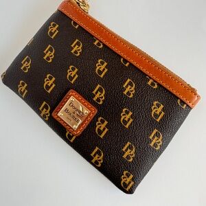Dooney and Burke Leather Wristlet Wallet Pouch